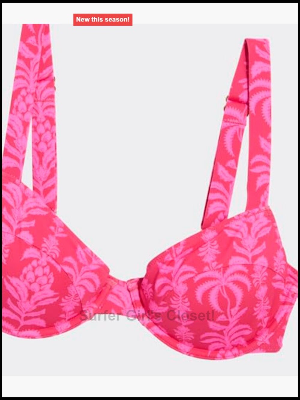 Balconette Underwire Bikini Top with UPF 50+ Sun Protection - Picture 6 of 7
